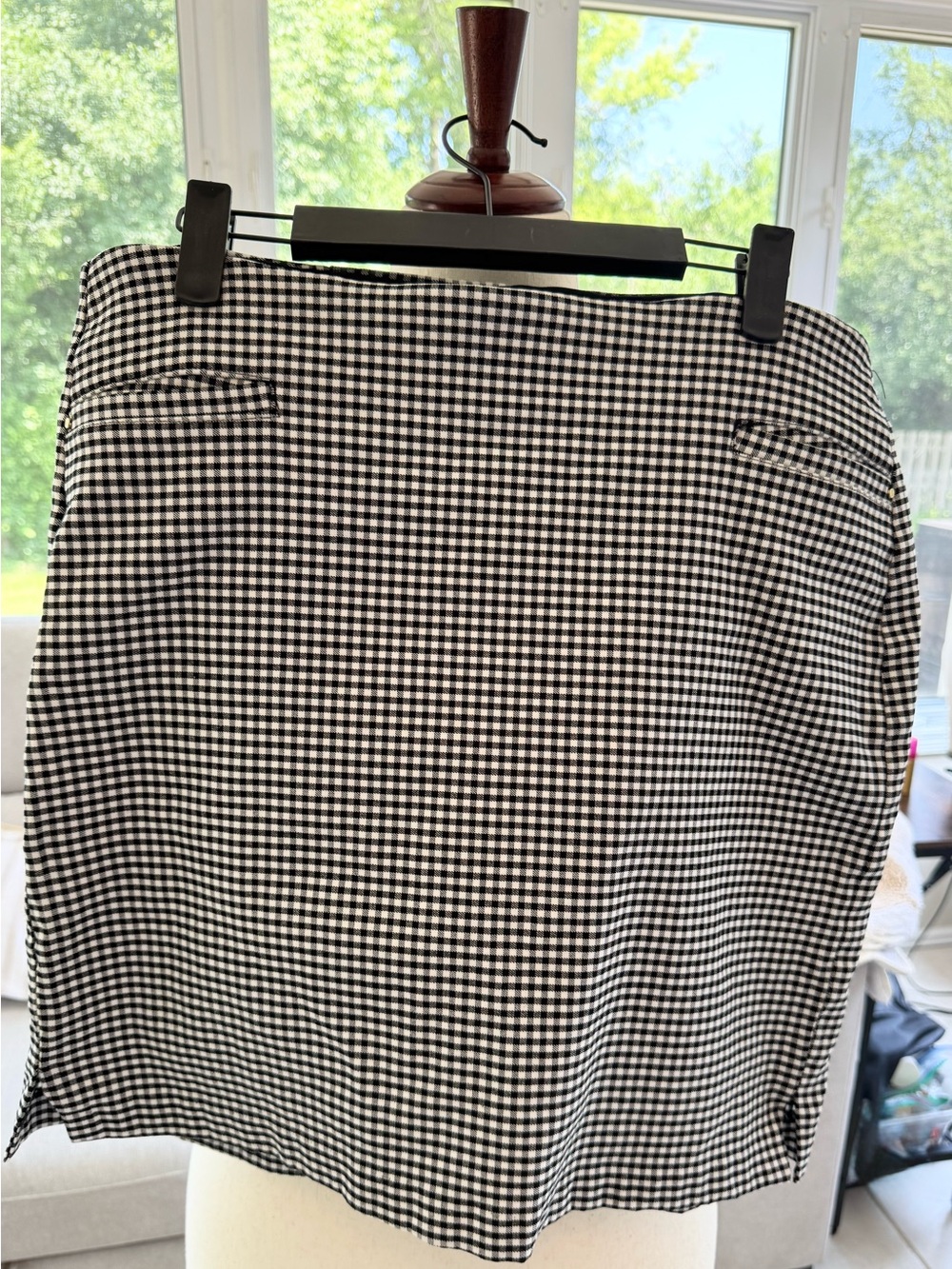 CHICOS black and white checked skort. Chicos 2 (US12) EUC